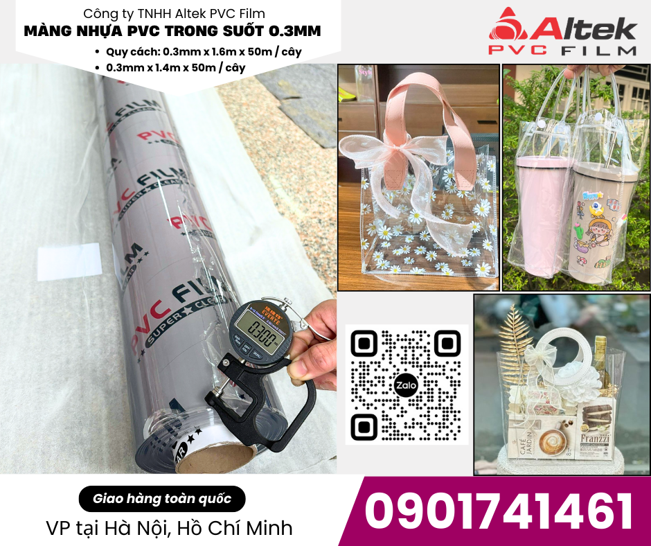 Phân phối màng nhựa pvc nhiều màu Hà Nội, Hồ Chí Minh, Đà Nẵng