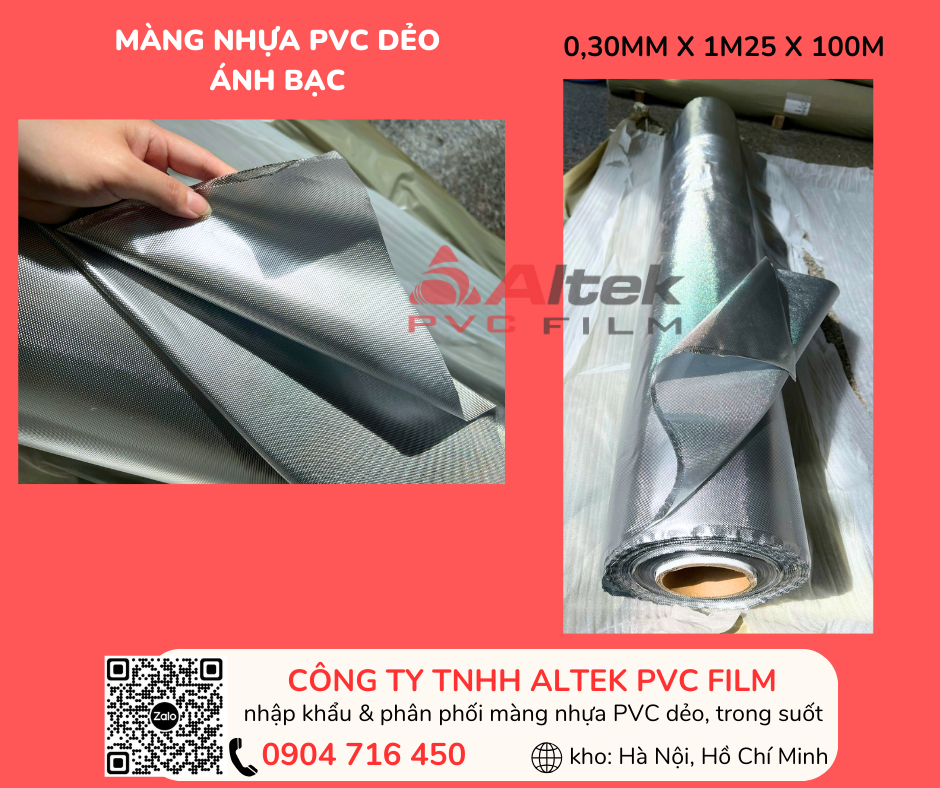 Nhựa pvc dẻo ánh bạc sẵn kho Hà Nội, Hồ Chí Minh 