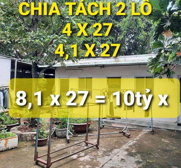 Đất xây CHDV đỉnh 222m2 có 10 tỷ x Trường Chinh Q12 TPHCM