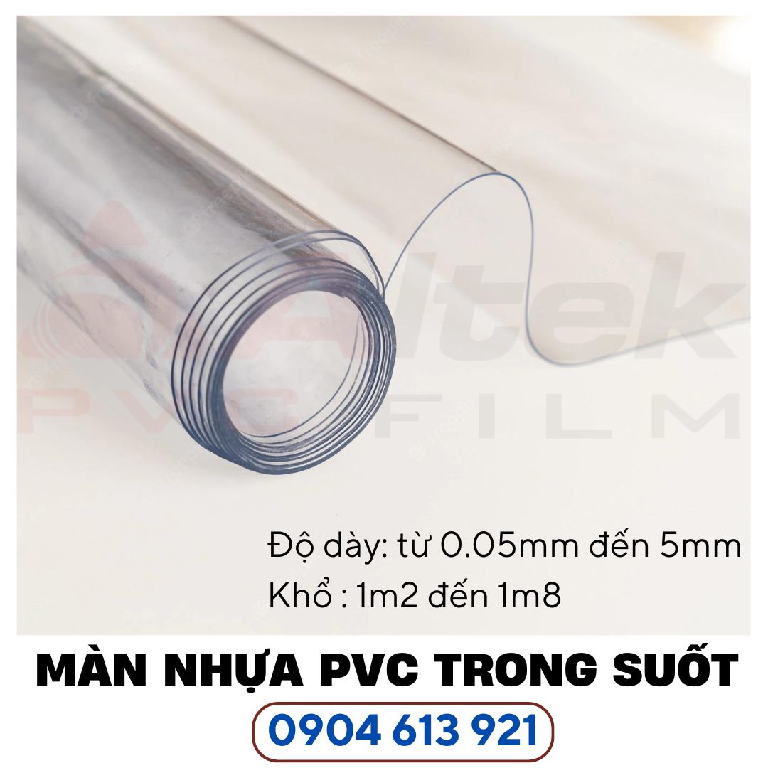 Màng nhựa PVC trong suốt 2mm làm rèm ngăn lạnh