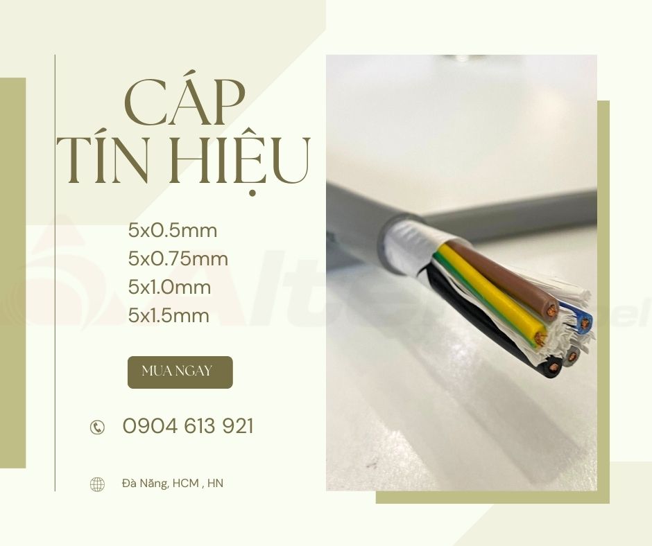 Cáp điều khiển 5x1.0mm Altek Kabel CT - 10105 