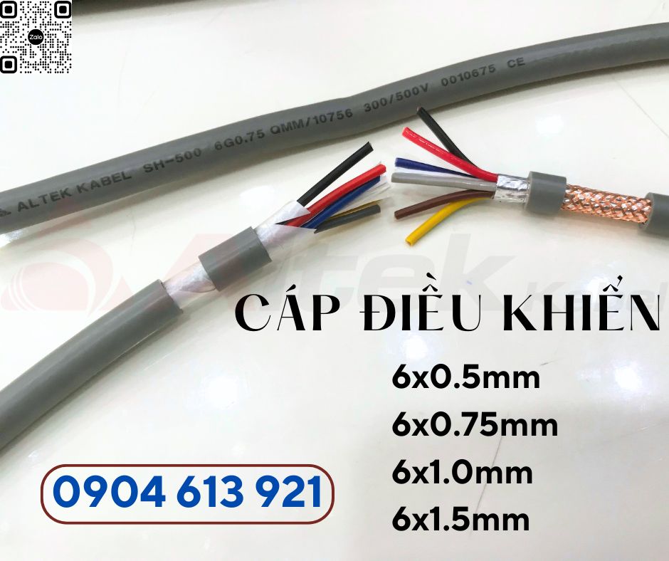 Cáp tín hiệu chống nhiễu 6x0.75mm Altek Kabel Đà Nẵng, HCM, Hà Nội 