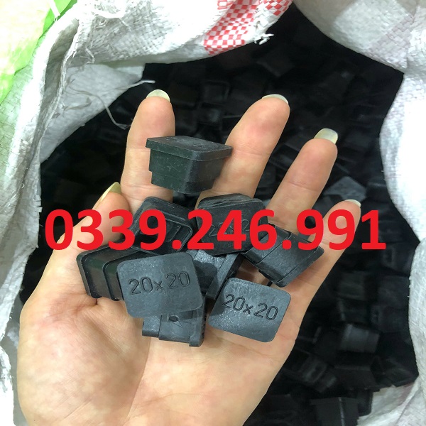 Nắp chụp nhựa sắt hộp vuông 20x20mm 