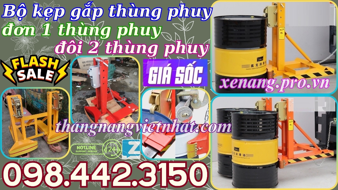 Bộ kẹp phuy đơn và đôi