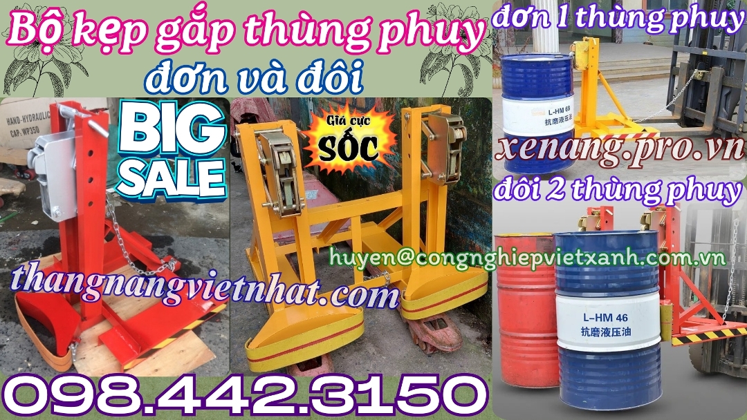 Bộ kẹp phuy đơn và đôi