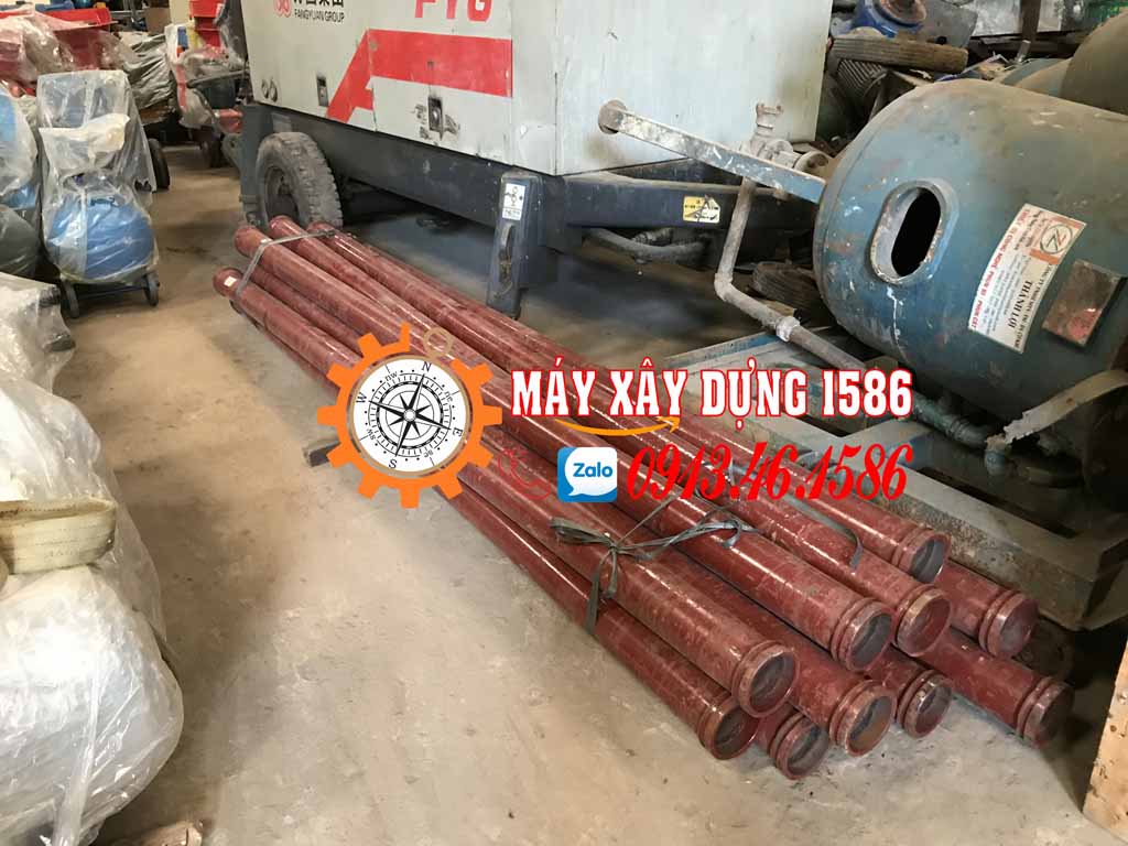 Bơm bê tông tĩnh mini 10 khối