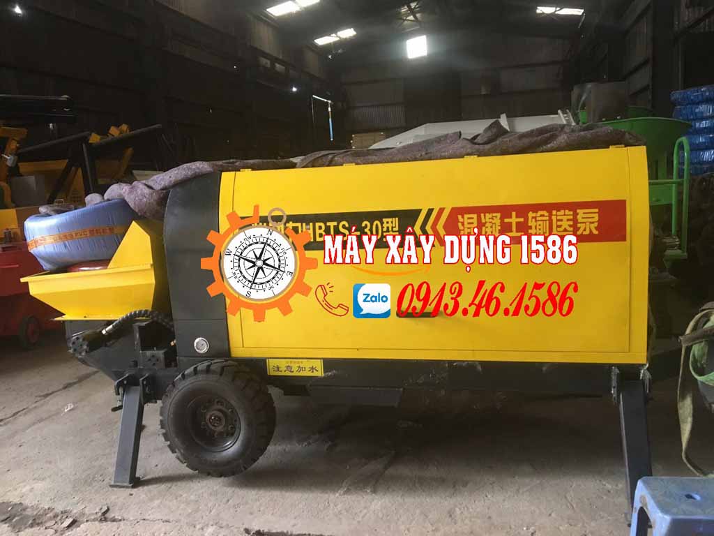 Bơm bê tông tĩnh mini 10 khối