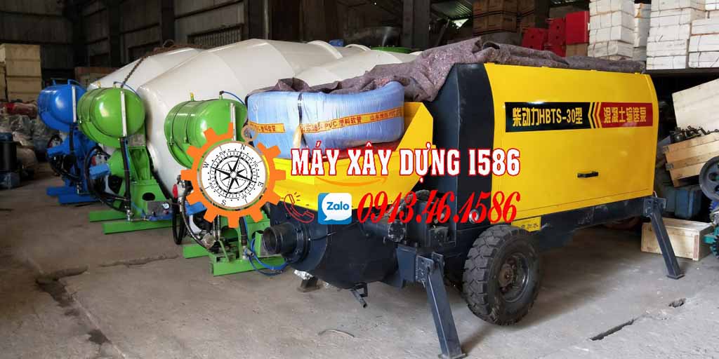 Bơm bê tông tĩnh mini 10 khối