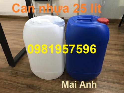 Can nhựa 25 lít đựng hóa chất, can nhua, can nhựa 20 lít