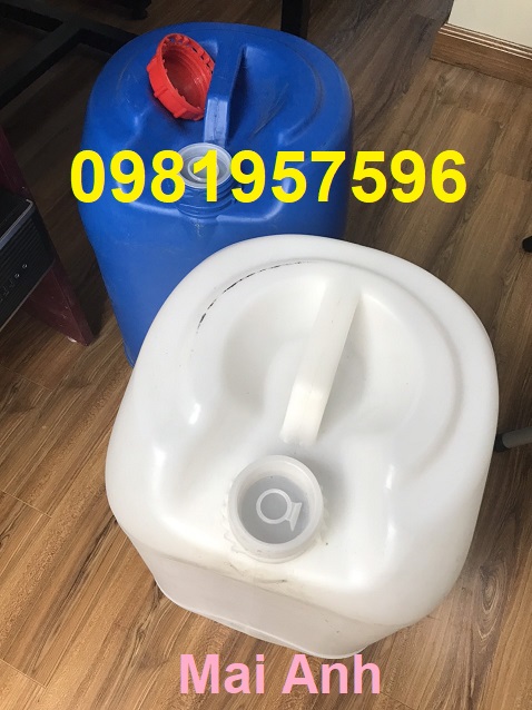 Can nhựa 25 lít đựng hóa chất, can nhua, can nhựa 20 lít