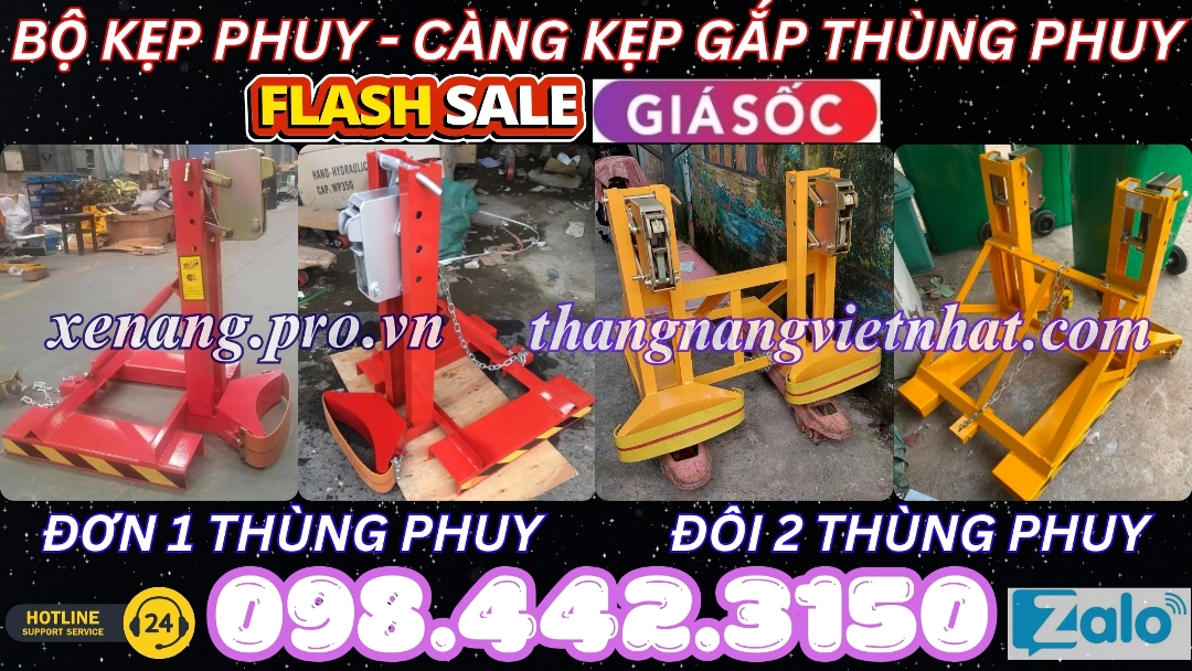 Bộ kẹp phuy đơn và đôi