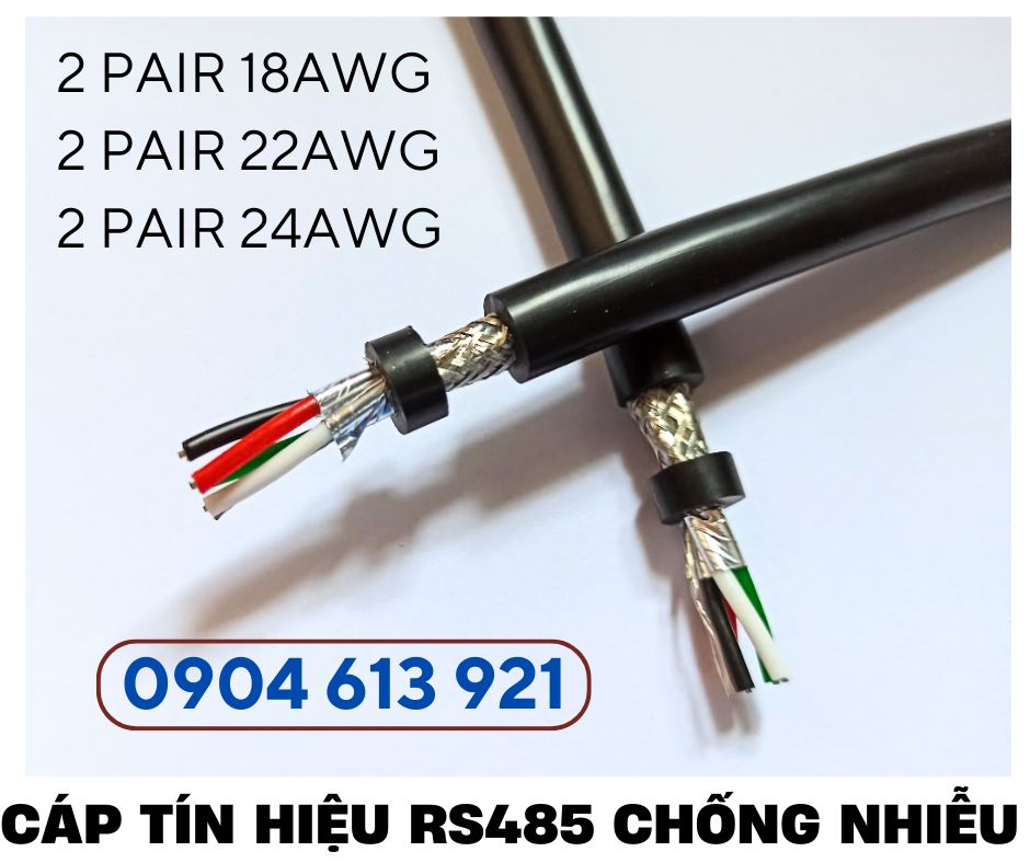 Dây cáp RS485 2 pair 22AWG chống nhiễu Altek Kabel