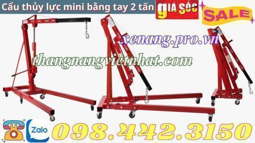 Cẩu mốc động cơ bằng tay 2 tấn