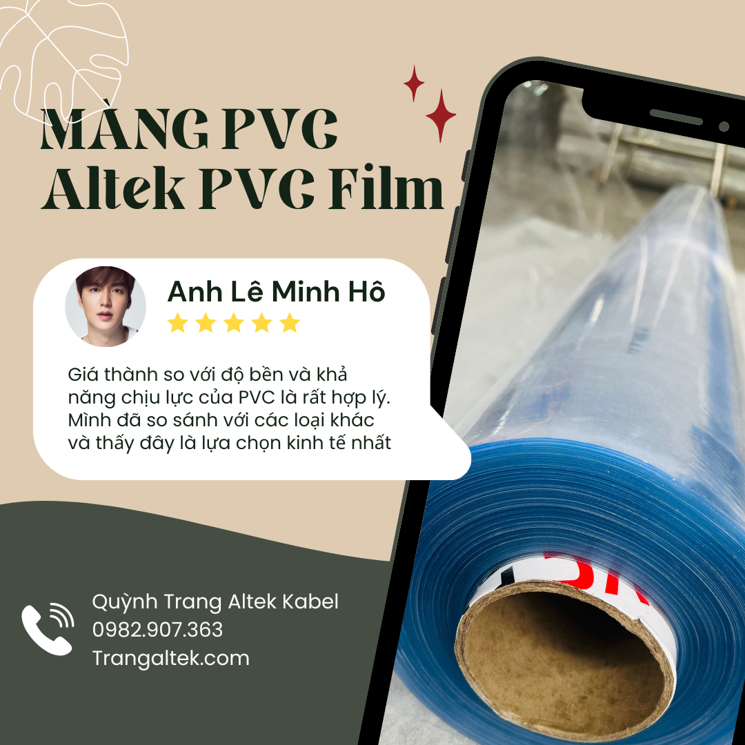 Màng nhựa PVC dẻo trong suốt giá gốc nhà xưởng