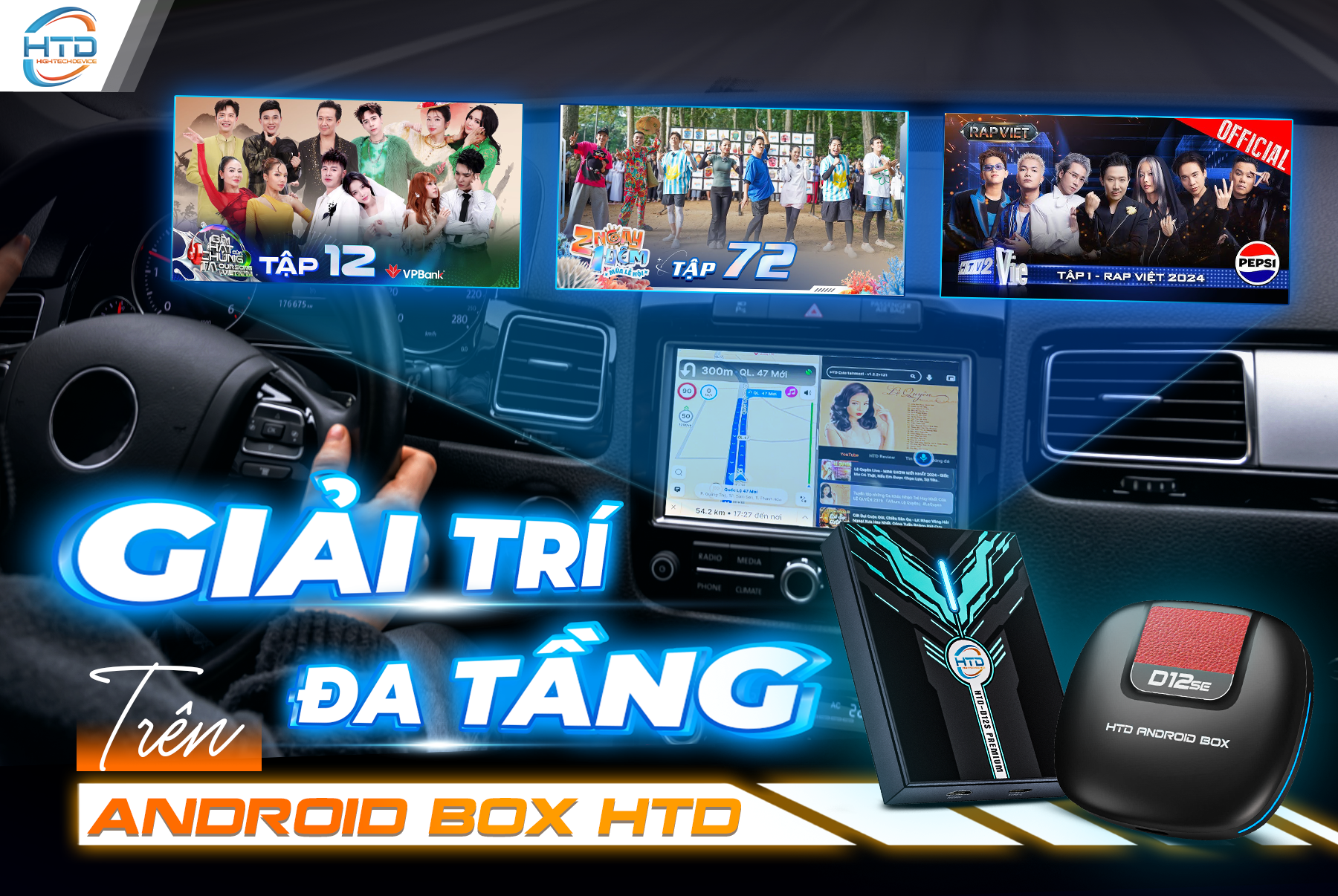 Giải trí đa tầng trên Android Box HTD