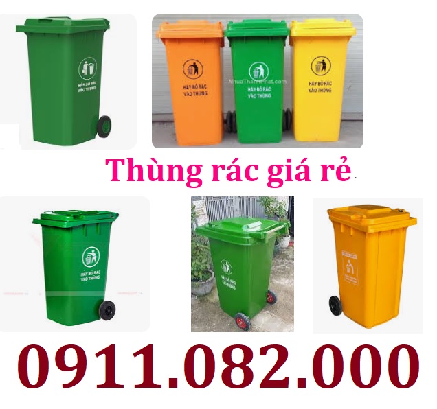  Thùng rác chất lượng giá tốt- thùng rác 120l 240l 660l