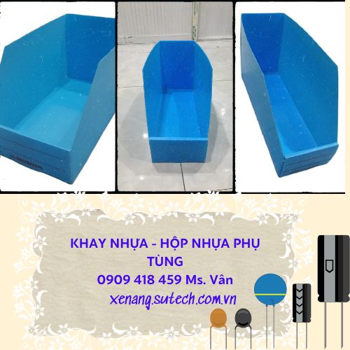 Thùng nhựa đựng linh kiện điện tử, phụ tùng xe máy 