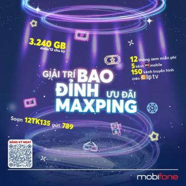 Ưu đãi ngập tràn khi đăng ký gói cước dài kỳ 12TK135 của MobiFone