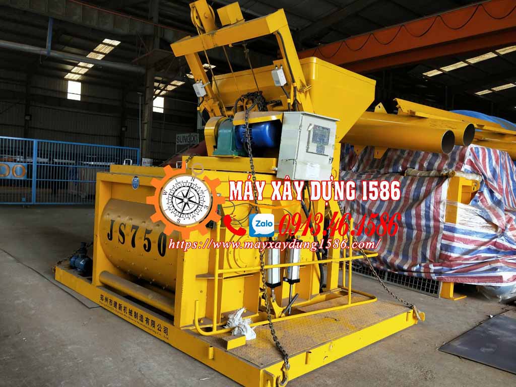 Máy trộn bê tông js750, phụ tình chính hãng