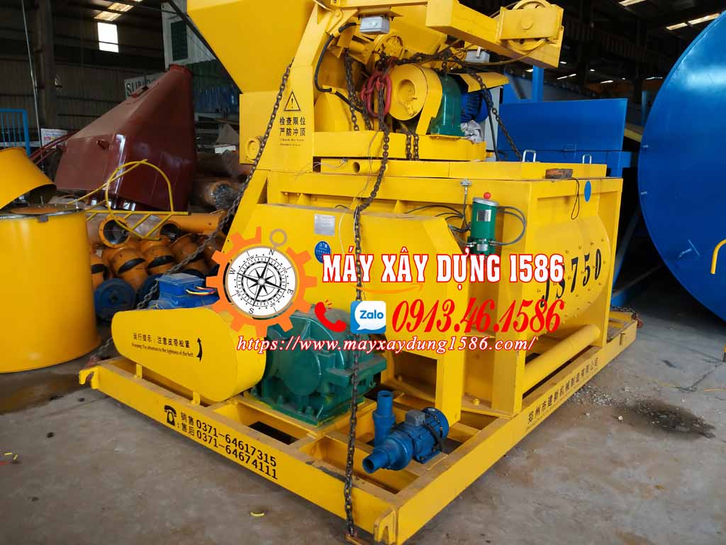 Máy trộn bê tông js750, phụ tình chính hãng