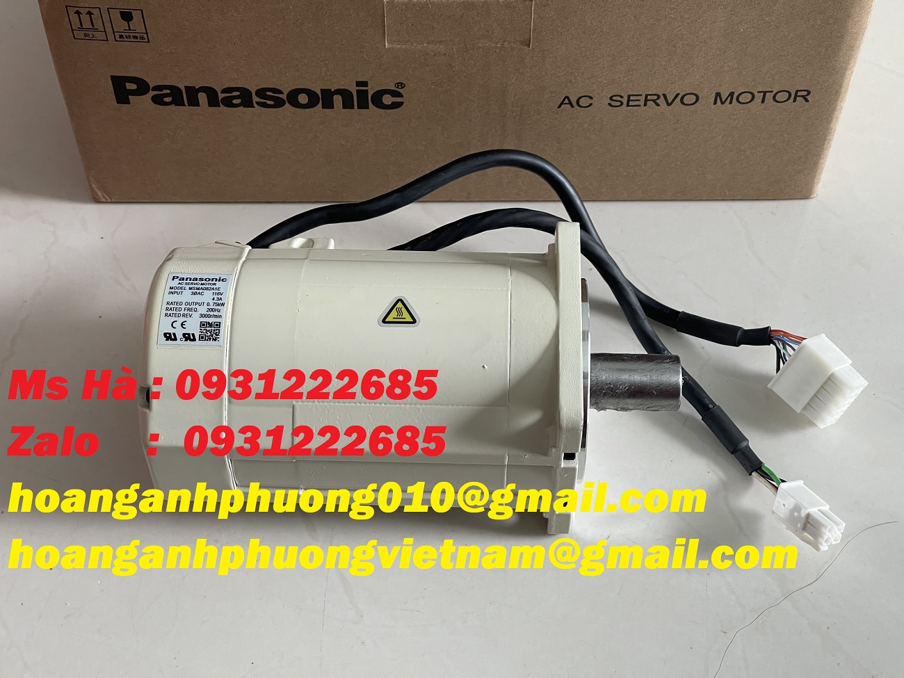 Panasonic - mô tơ MSMA082A1E - miễn phí giao hàng 