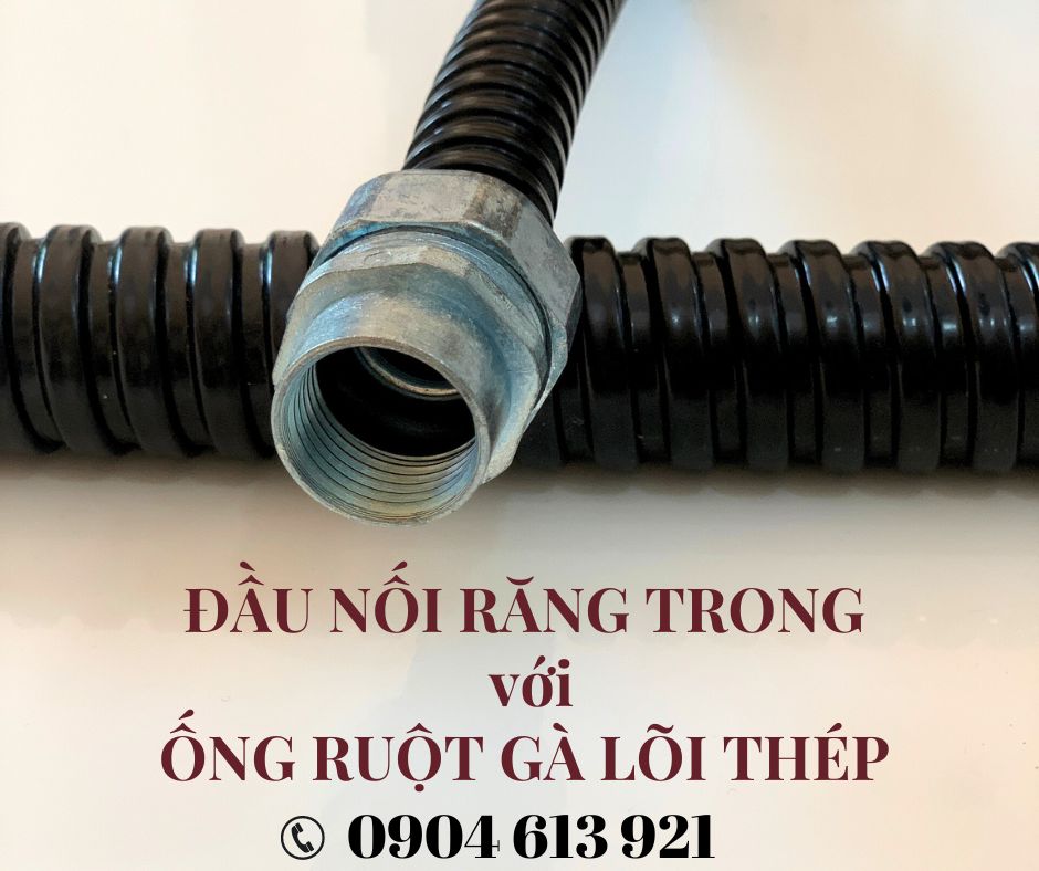 Ống ruột gà lõi thép/ ống kẽm đàn hồi D32 Đà Nẵng, HCM, HN