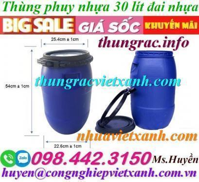 Thùng phuy nhựa 30 lít và 50 lít giá rẻ 