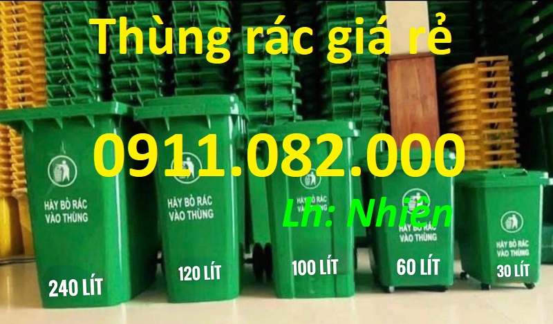  Thùng rác nhựa bán chạy nhất miền tây, thùng rác 120l 240l 660l