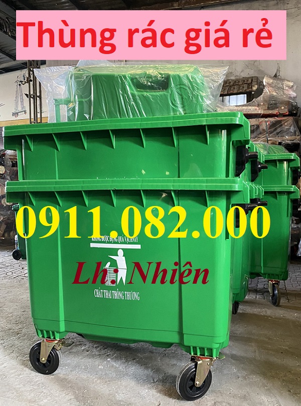  Thùng rác nhựa bán chạy nhất miền tây, thùng rác 120l 240l 660l