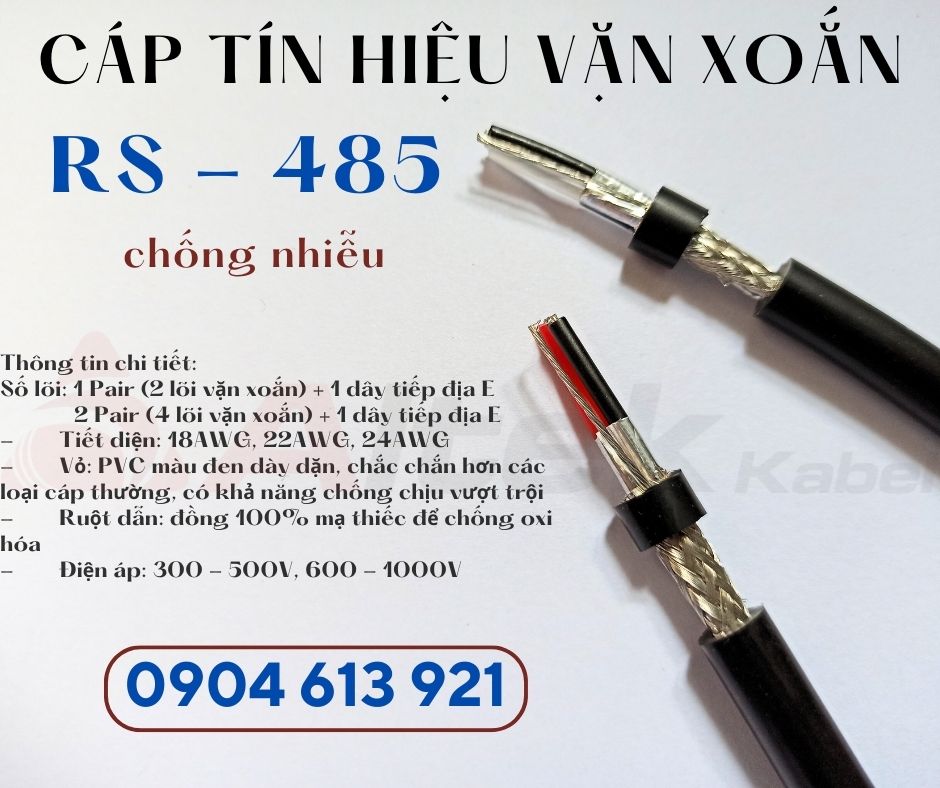 Dây cáp RS485 2 pair 22AWG chống nhiễu Altek Kabel