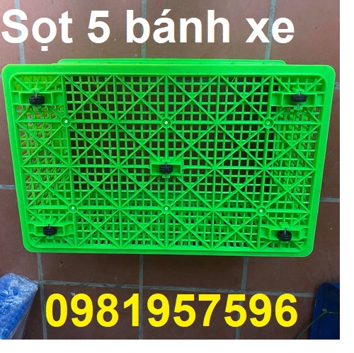 Sọt 5 bánh xe, sọt nhựa đựng hàng, sọt kéo hàng