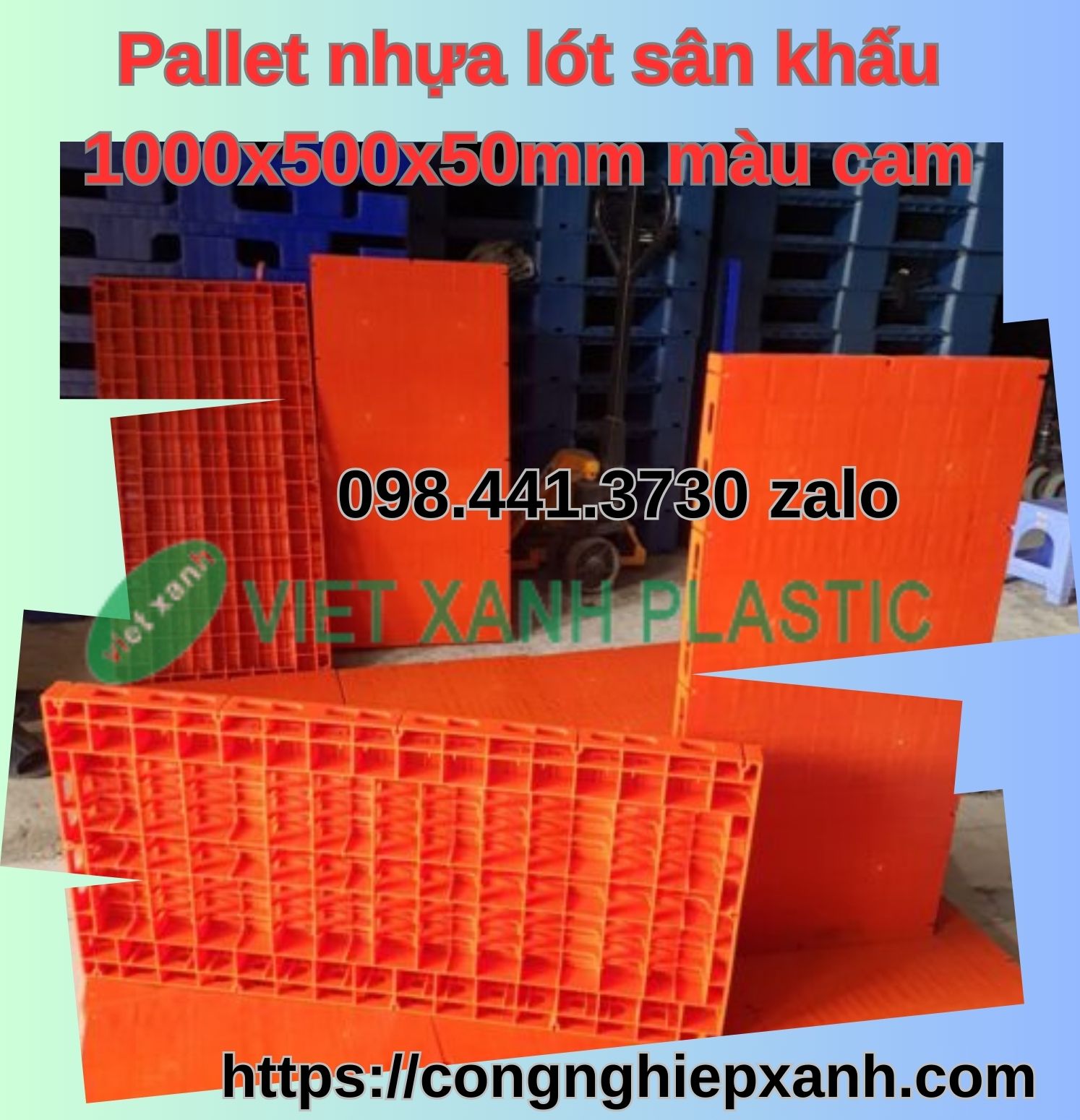 Sàn nhựa lót hội chợ kê hàng 1000x500x50mm Giá Tốt tại TP.HCM