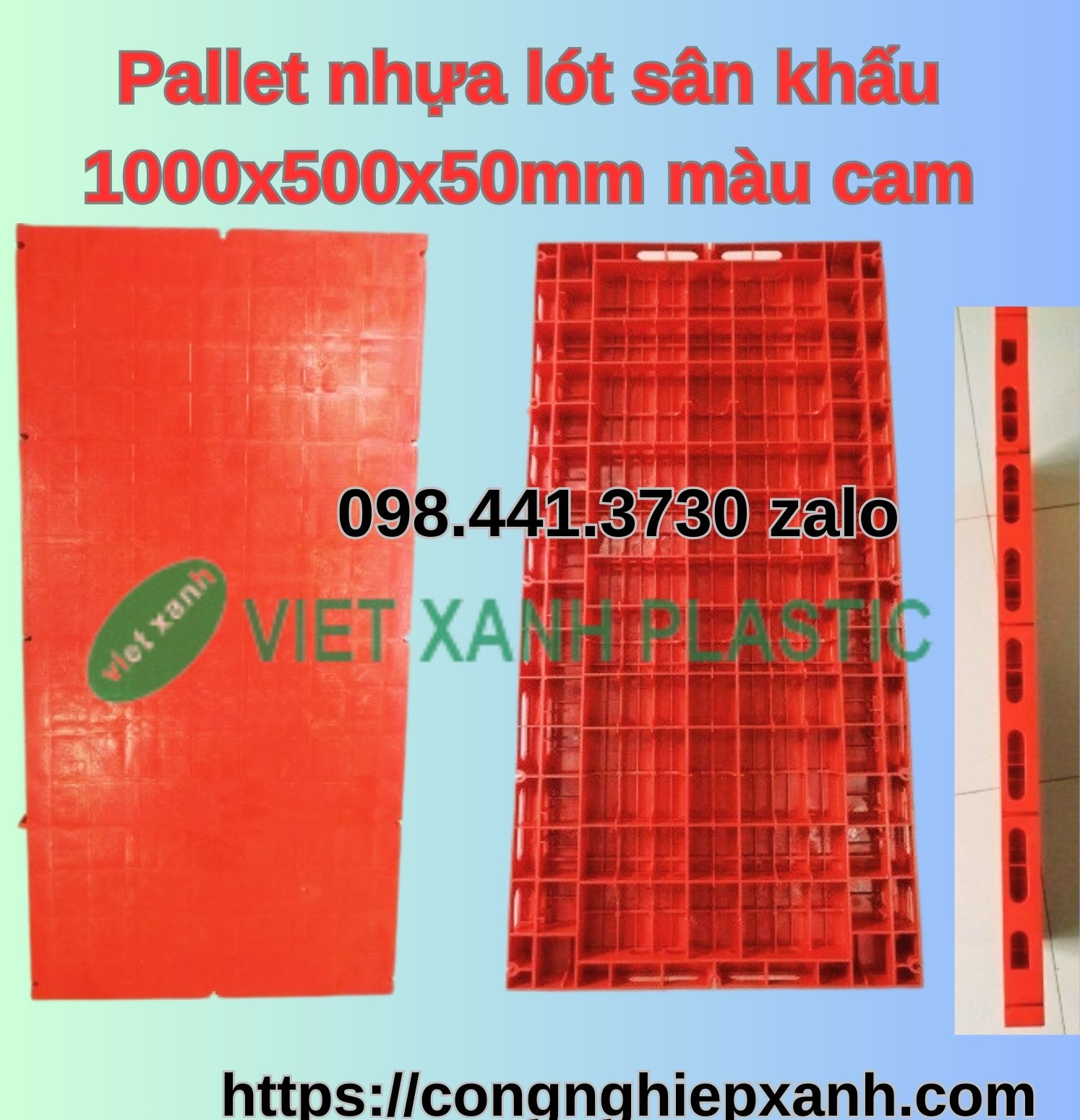 Sàn nhựa lót hội chợ kê hàng 1000x500x50mm Giá Tốt tại TP.HCM