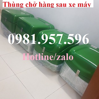 Thùng chở hàng sau xe máy giá rẻ tại Hà Nội