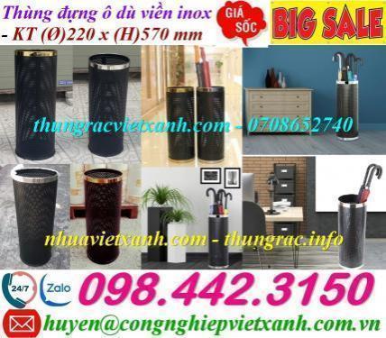 Ống cắm ô dù viền inox