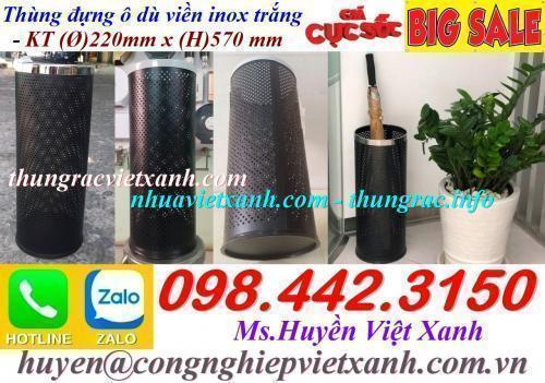 Ống cắm ô dù viền inox