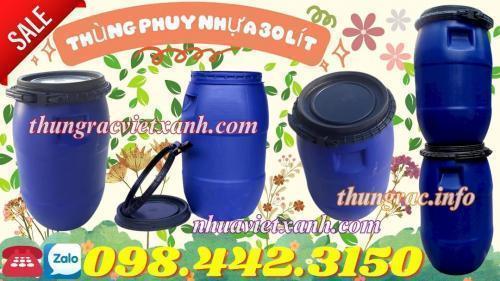 Thùng phuy nhựa 30 lít và 50 lít giá rẻ 