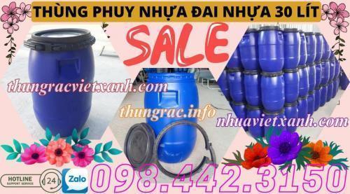 Thùng phuy nhựa 30 lít và 50 lít giá rẻ 