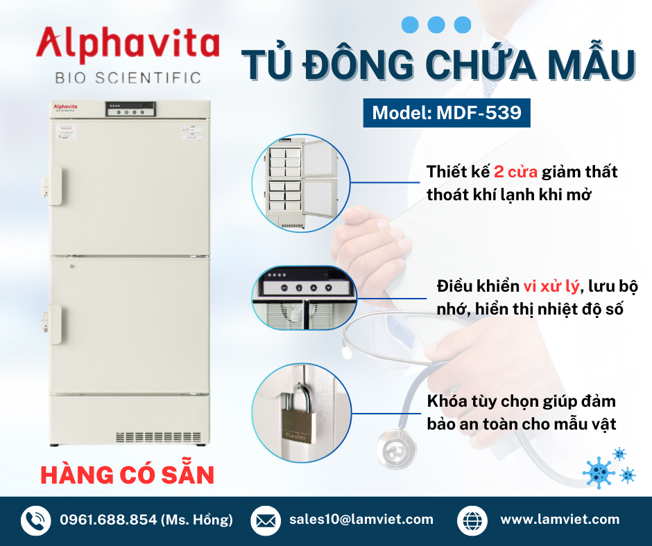 TỦ ĐÔNG CHỨA MẪU – ALPHAVITAL