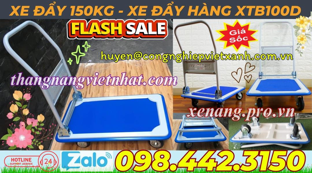 Xe đẩy hàng 150kg XTB100D