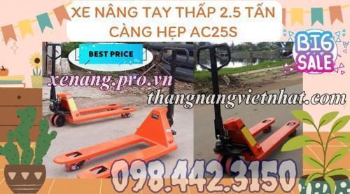 Xe nâng tay 2500kg càng hẹp AC25S