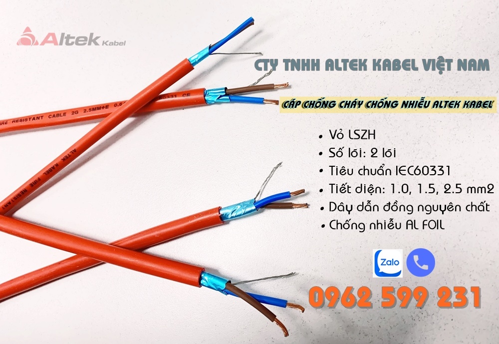 Cáp chống cháy / Cáp tín hiệu chống nhiễu giá sỉ toàn quốc