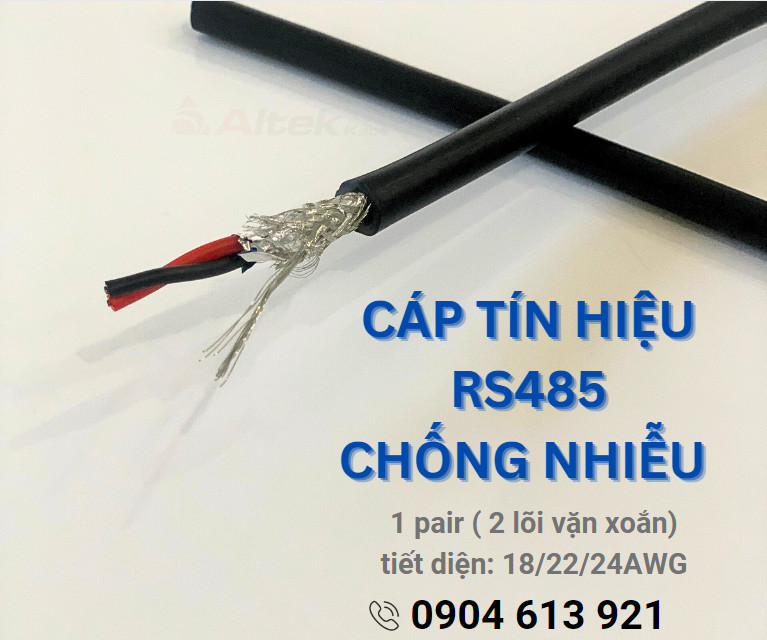 Dây cáp RS485 2 pair 22AWG chống nhiễu Altek Kabel