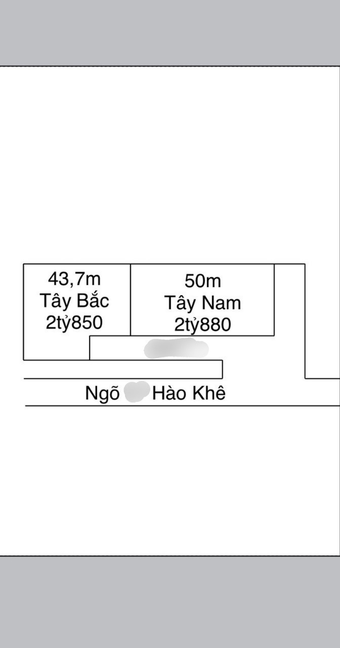 Bán nhà Hào Khê - Quán Nam, 50m 3 tầng mới tinh GIÁ 2.88 tỉ, ngõ