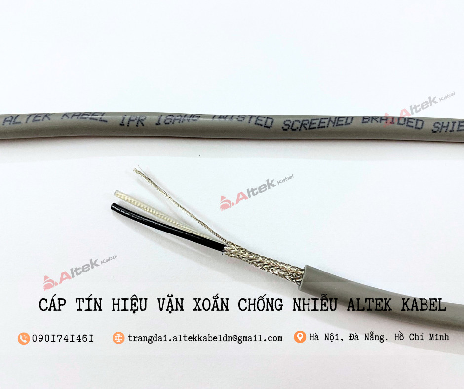 Cáp tín hiệu AWG vặn xoắn 2 lớp chống nhiễu Altek Kabel 