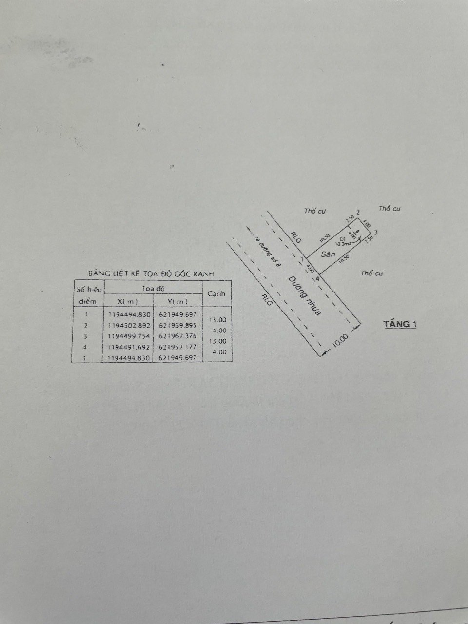 Bán 52m2 đất thổ cư Long Phước,Quận 9,TP Thủ Đức giá hơn tỷ