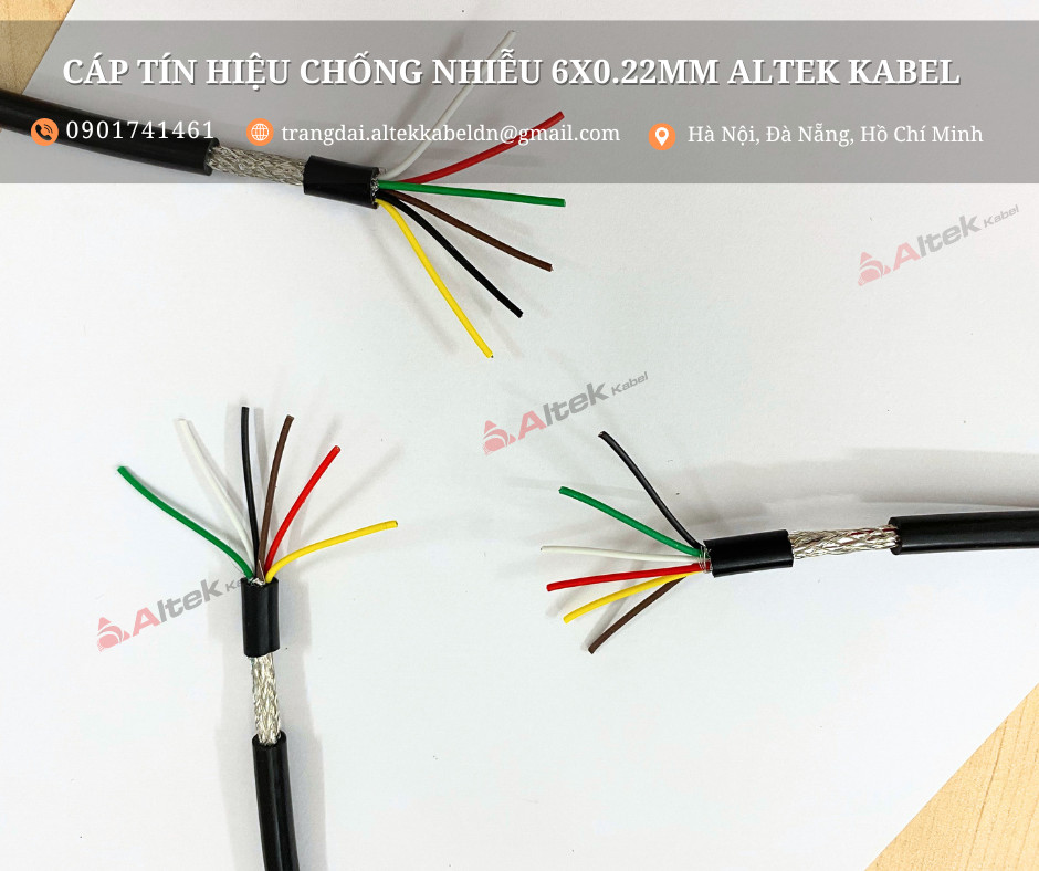 Dây tín hiệu chống nhiễu 6x0.22mm2 giá sản xuất