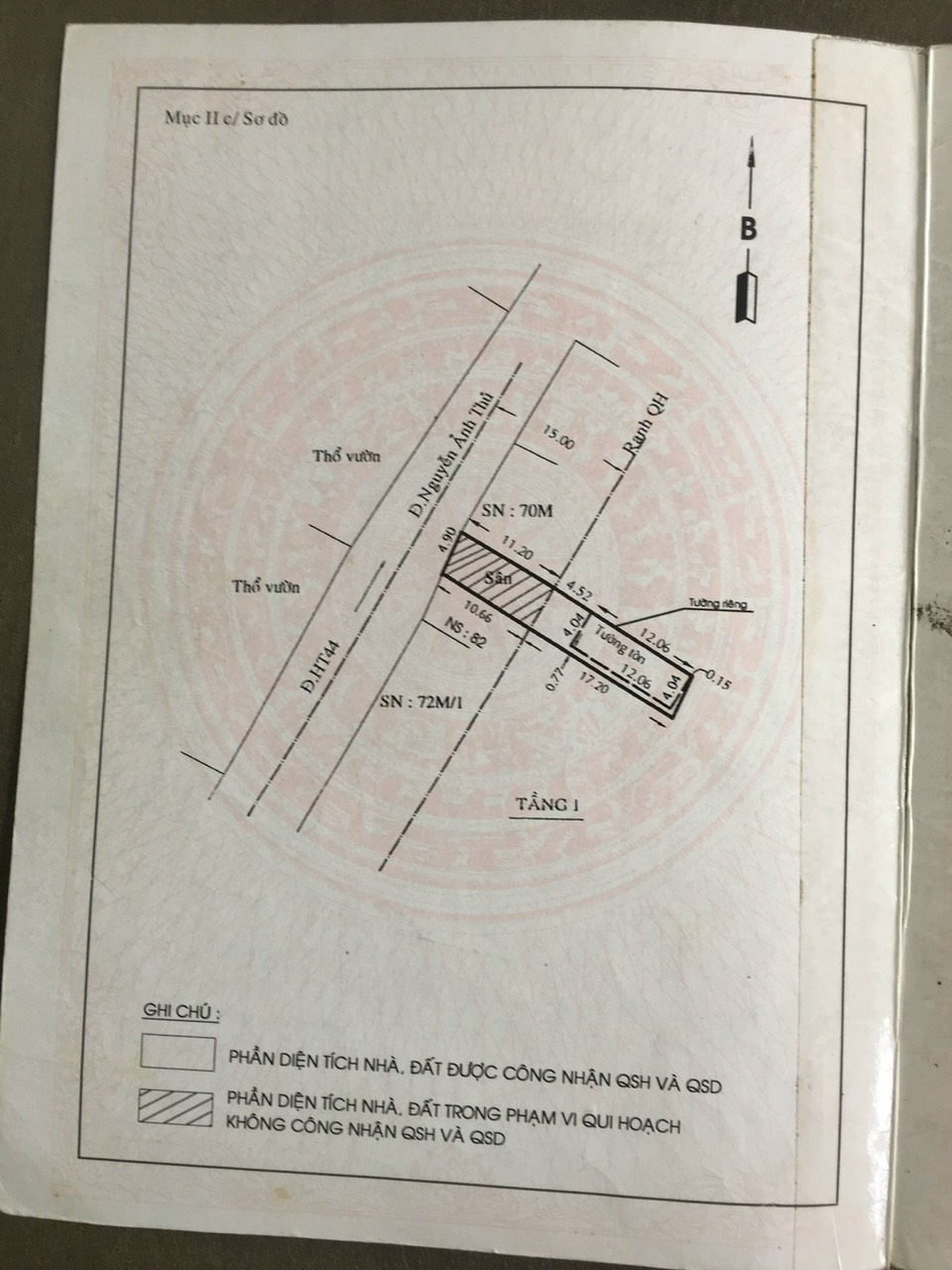 Nhà cấp 4 (5x27) Mặt tiền12m thông Hiệp Thành 44, Hiệp Thành, Q12