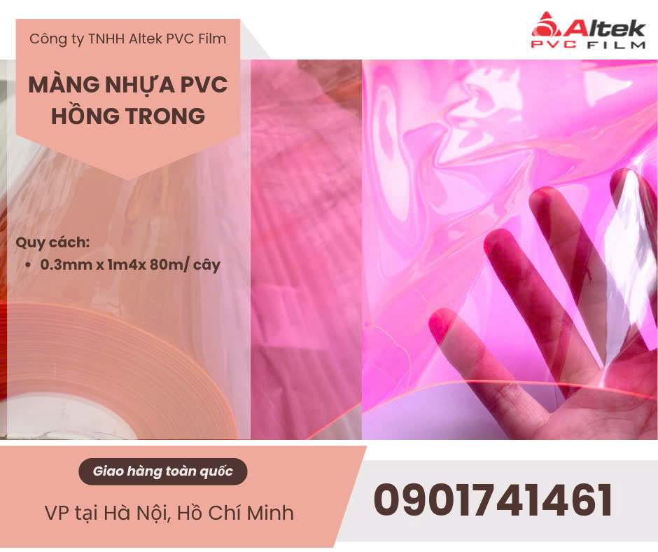 Phân phối màng nhựa pvc nhiều màu tại Hà Nội, Hồ Chí Minh